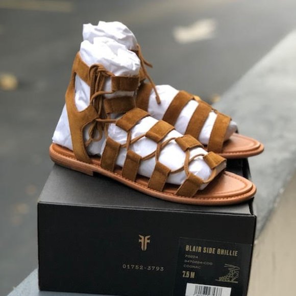 🆕Frye Blair Side Ghillie, Cognac, sz 7.5 - Picture 4 of 9